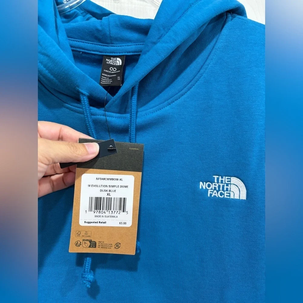 The North Face Men’s XL Evolution Simple Dome Regular Hoodie Dusk Blue NWT Hood